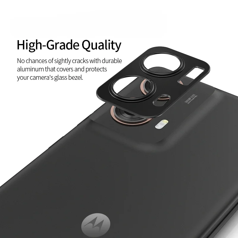 Aluminum Rear Camera Lens Protector for Motorola Moto G85 Hollow Camera Lens Case For Moto G85 Lens Film Cover