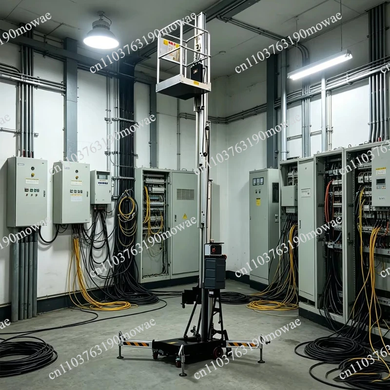 Electric Lifting Platform Basket for Paint Spraying Plastering Machine