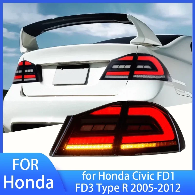 

Pop One Set LED Taillight For Honda Civic FD1 FD3 Type R 2005-2012 8th Gen Tail Lights For Honda Civic FD2 2012 Tail Lamp