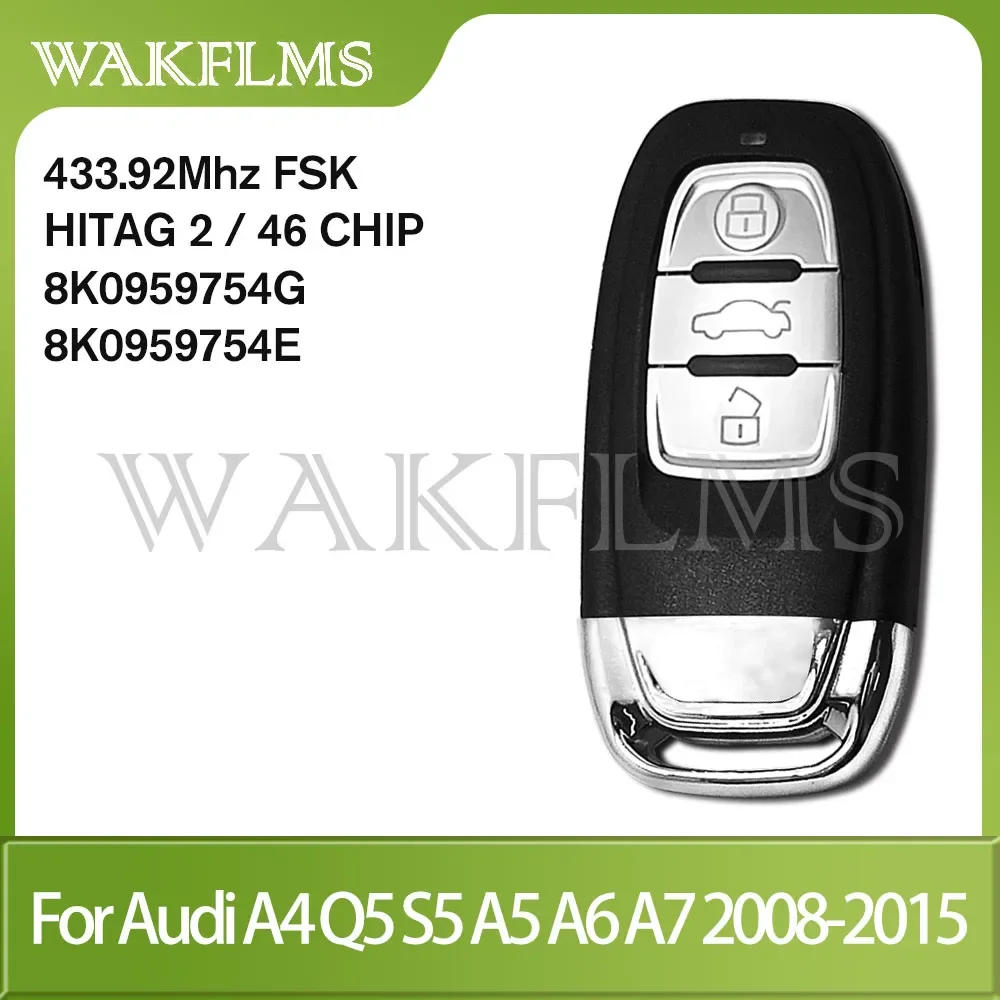 Für Audi A4 S4 RS4 A5 S5 RS5 Q5 A7 A8 315MHz 433MHz Fernbedienung Autoschlüssel 868MHz 8T0959754C 8K0959754G 8T0959754J 8T0959754D – Detail 3