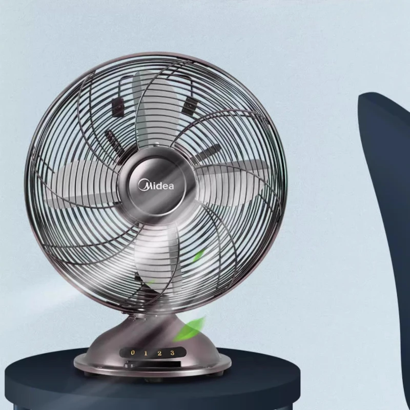 

Трехскоростной настольный вентилятор, старинные металлические вентиляторы, качающийся вентилятор для ресторана, общежития, отеля с медным двигателем, практично в различных местах