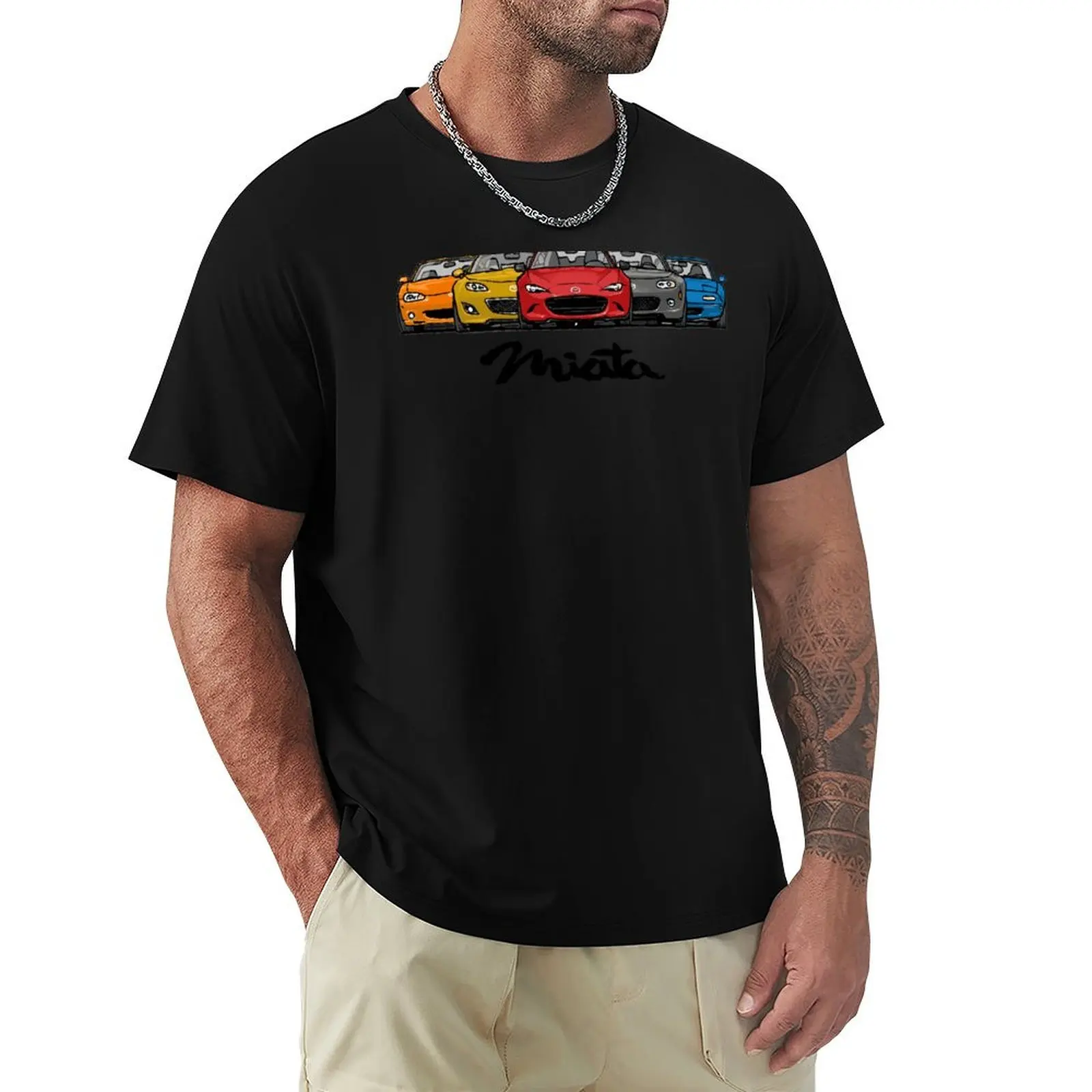 

MX5 Miata Generations T-Shirt boys animal print clothes sports fans mens graphic t-shirts funny