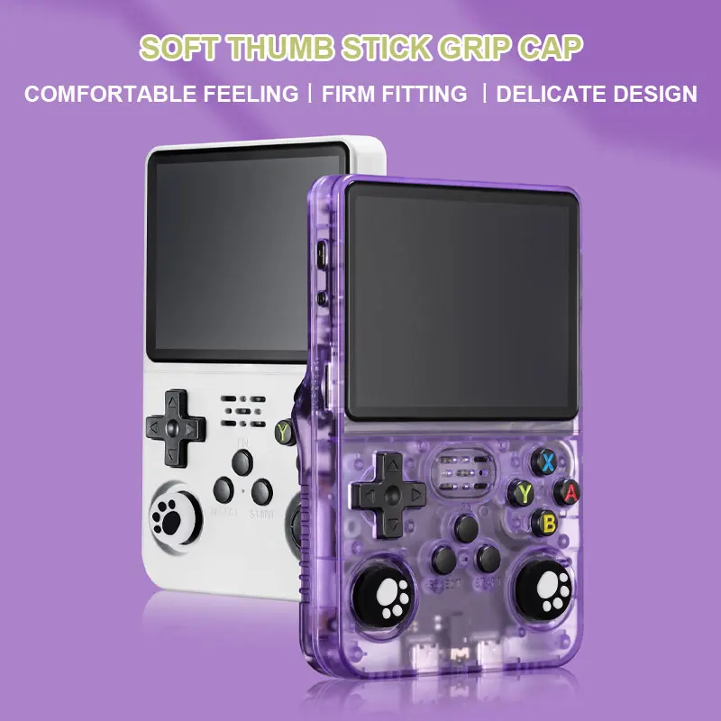 Spider Thumb Stick Grip Cap For R36S RG35XX H R36H Retroid Pocket 5 Retro Game Console Joystick Cover Silicone Protector Case