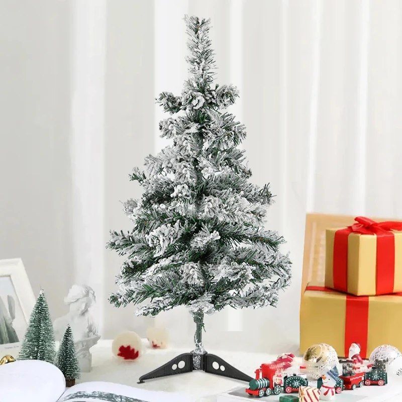 

45/60CM Mini Christmas Tree Desktop Window Ornament Green Cedar Needle Tree Noel Xmas New Year Decoration For Home Navidad