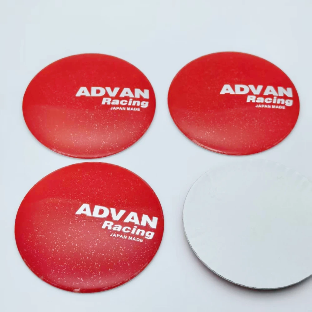 4pcs 45mm 50mm 56mm 65mm Advan Logo Emblem Badge Car Wheel Hub Center Caps Stickers Rim Hubcaps Cover Replace Car Accessories view 4