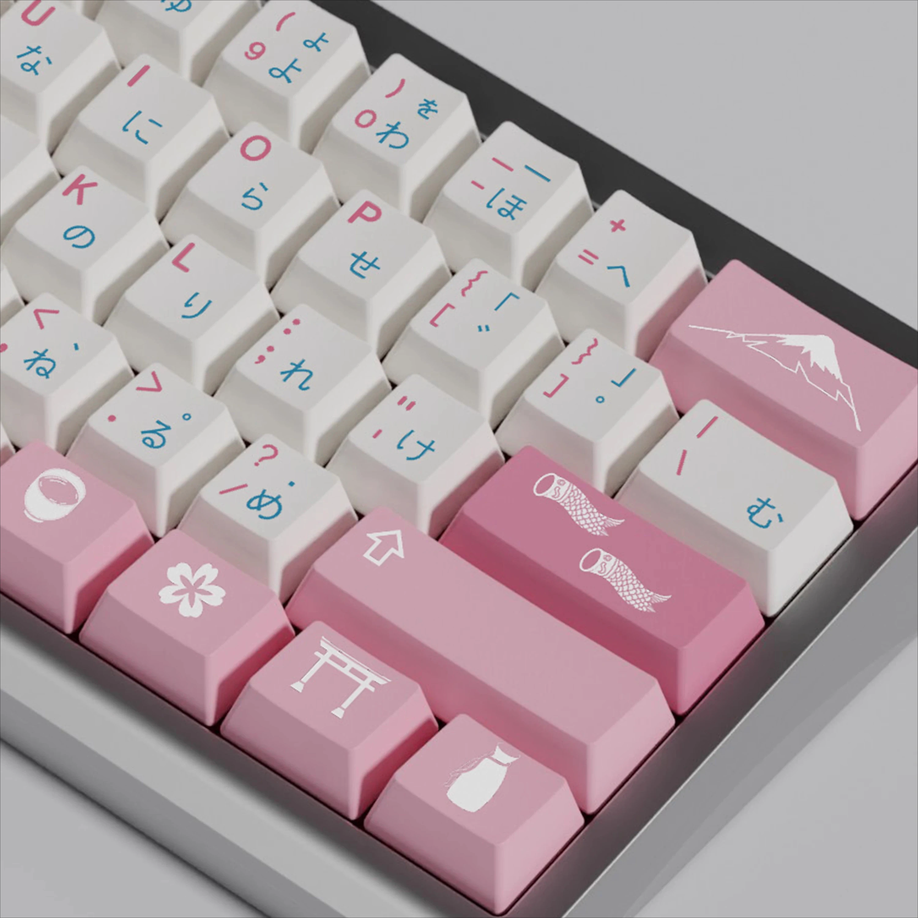 

Sakura-Customized Original Height Keycap Mechanical Keyboard PBT Sublimation Split Space