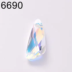 (1 piece) 6690 Wing Pendant Loose Beads Rhinestone for DIY Jewelry Making Original Crystals from Austria