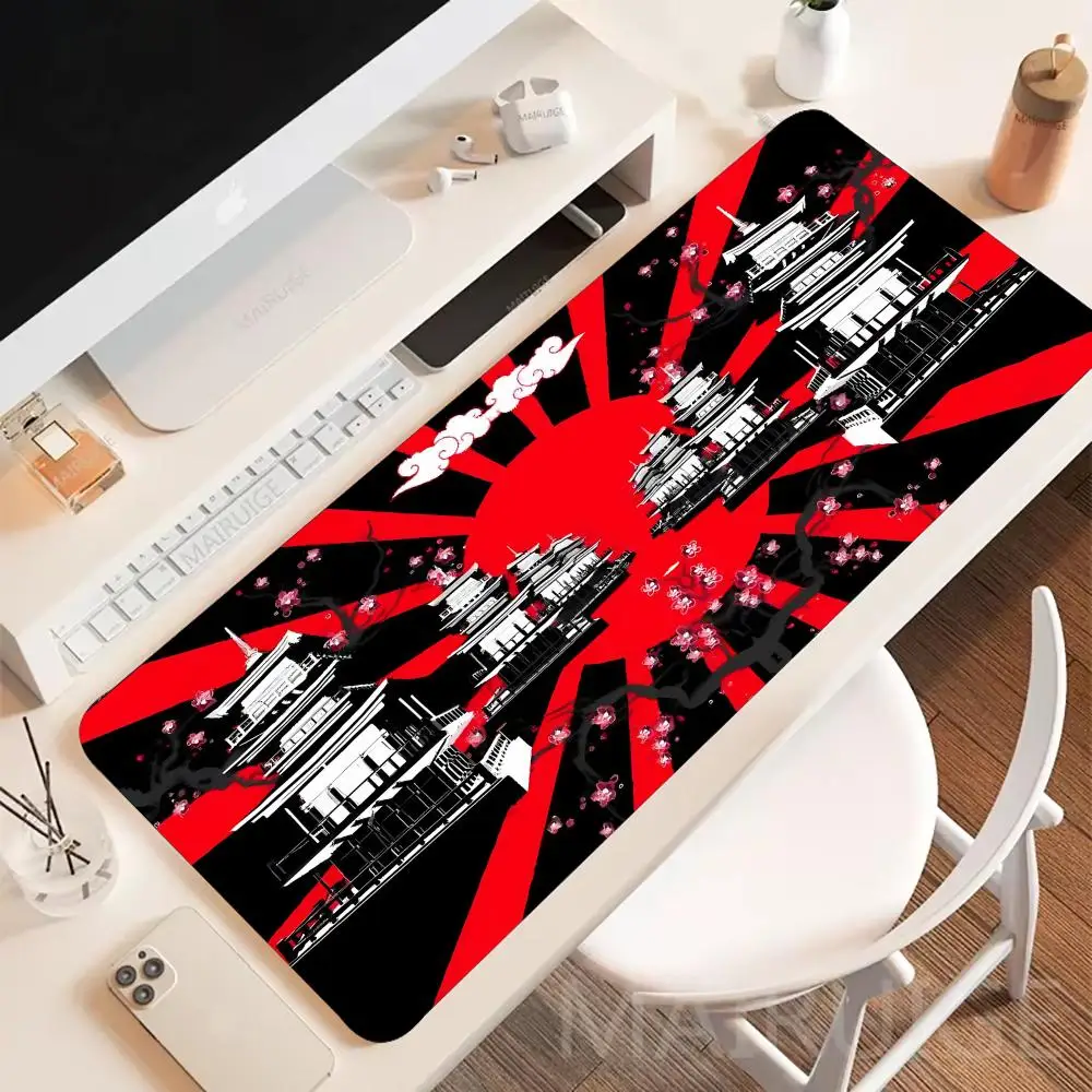 

Архитектура в японском стиле, коврик для мыши, большая подушка для стола, игровые коврики для мыши, нескользящий коврик для ноутбука, планшета, коврик для мыши, мини-компьютер, игровой коврик