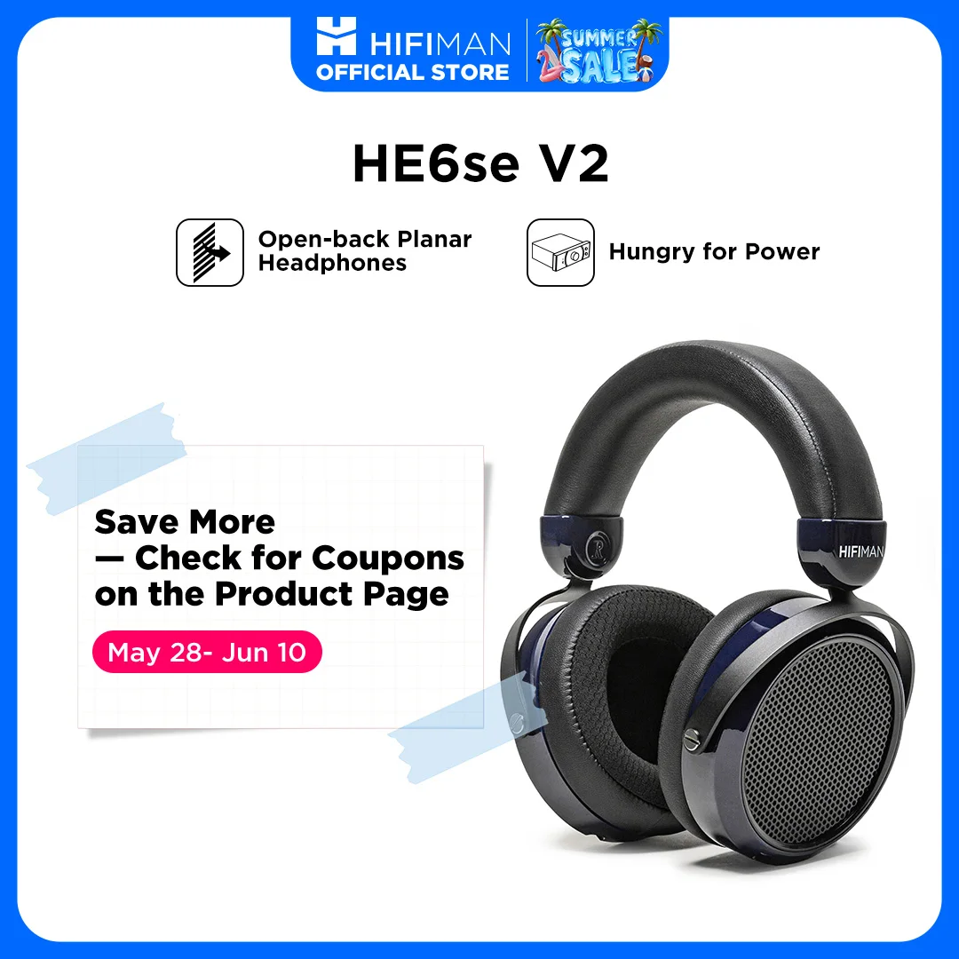 HIFIMAN HE6se Full-Size Over Ear Planar Magnetic Audiophile