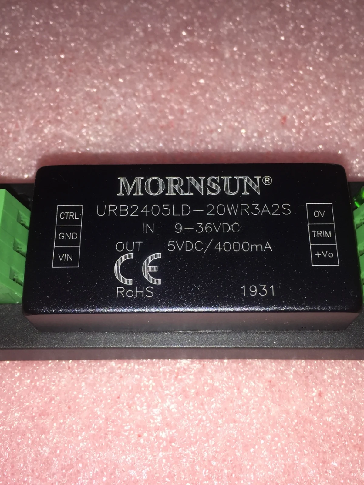 URB2405LD-20WR3A2S DC-DC power module 9-36V to 5V4A wiring type