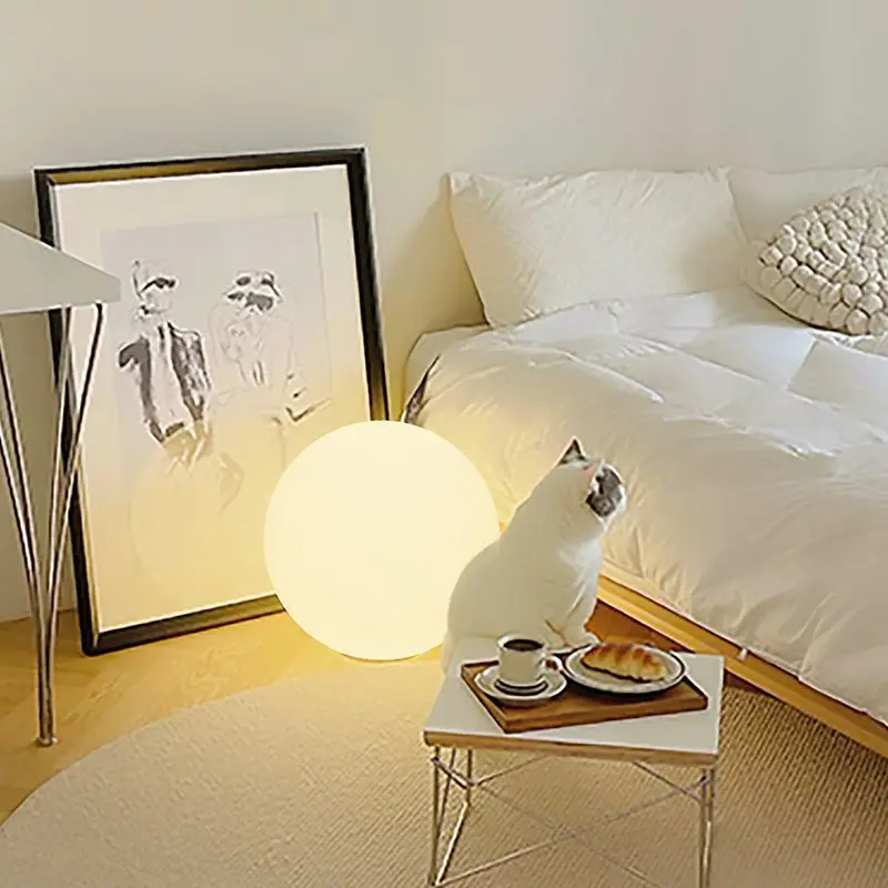 الراتنج LED ضوء الليل ثلاثي الألوان توقيت ضوء الليل الحديثة الحد الأدنى غرفة نوم السرير مصابيح الإضاءة غرفة اكسسوارات الديكور