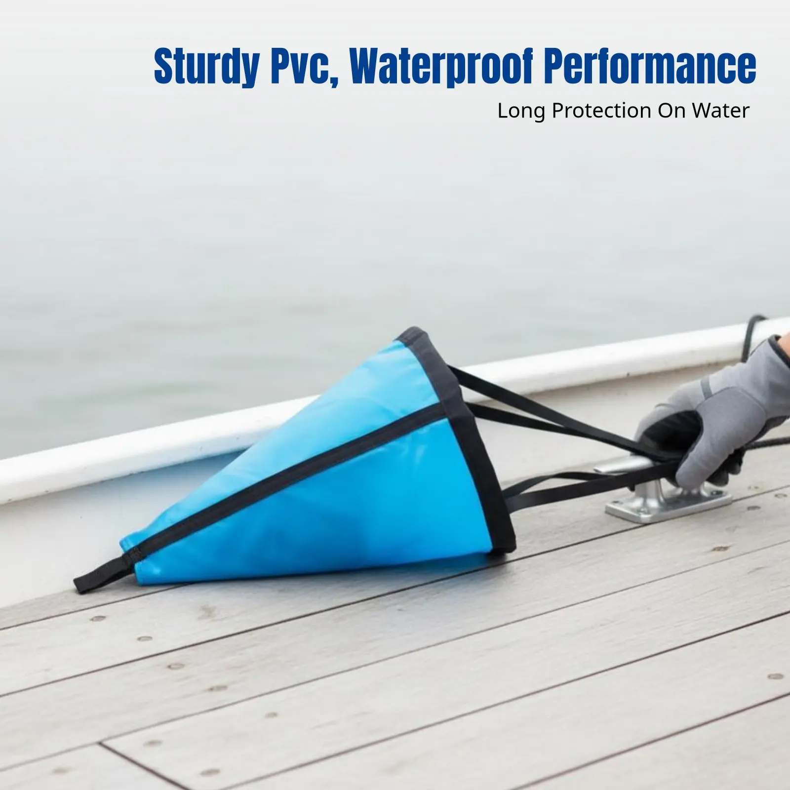 

PVC Sea Anchor for Boats, Umbrella Anchor, Suitable for Dinghy, Inflatable Boat, Fishing, Sturdy, Easy Storage