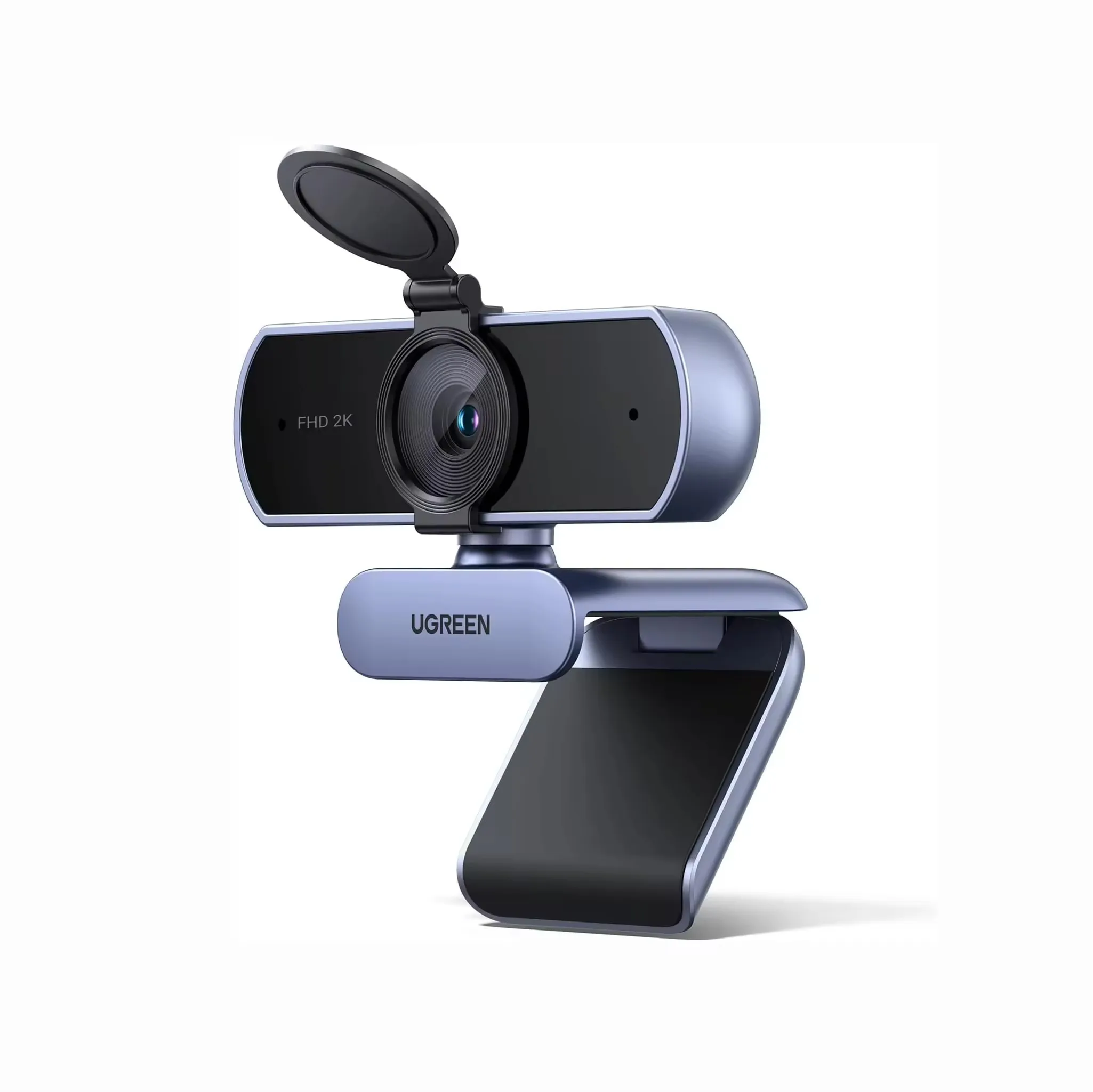 2K UGREEN Webcam Full HD 1080P Webcam Autofocus Privacy Cover Dual Noise Cancelling Mics Adjustable FOV Correction PC Camera