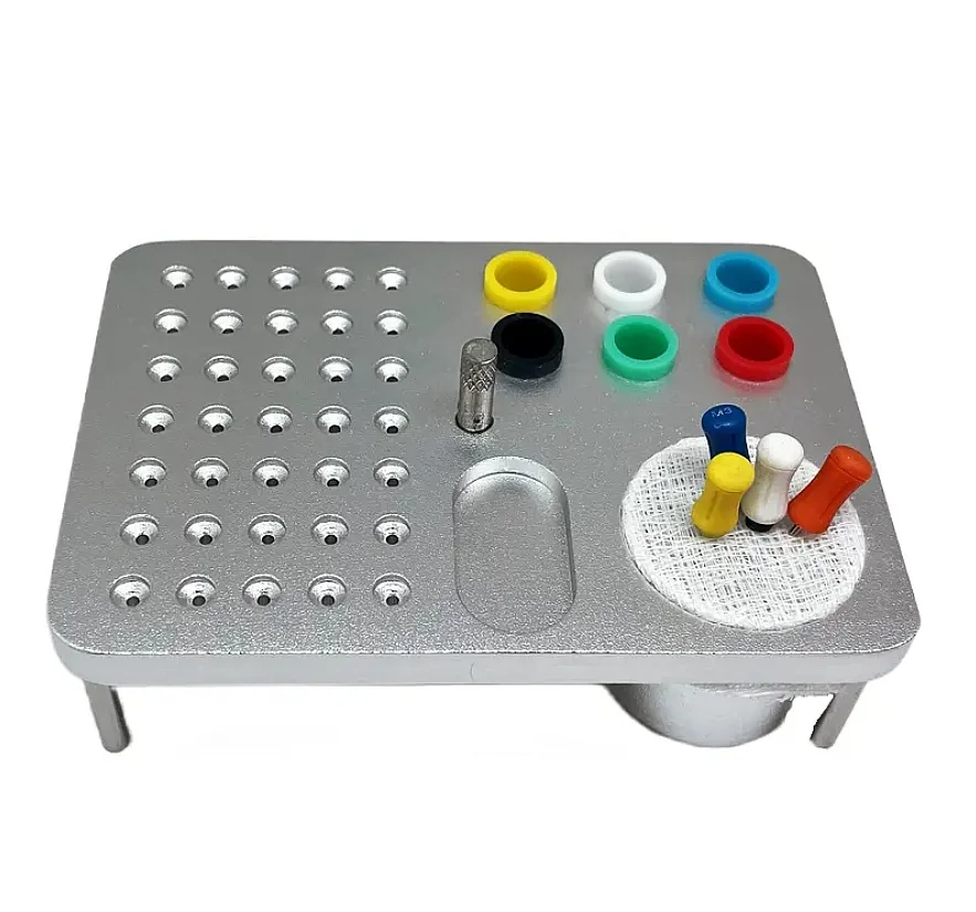 Dentals 35 Hole Inner Box Burs Sterilizer Organizer Manual Power Supply Cleaning Accessories