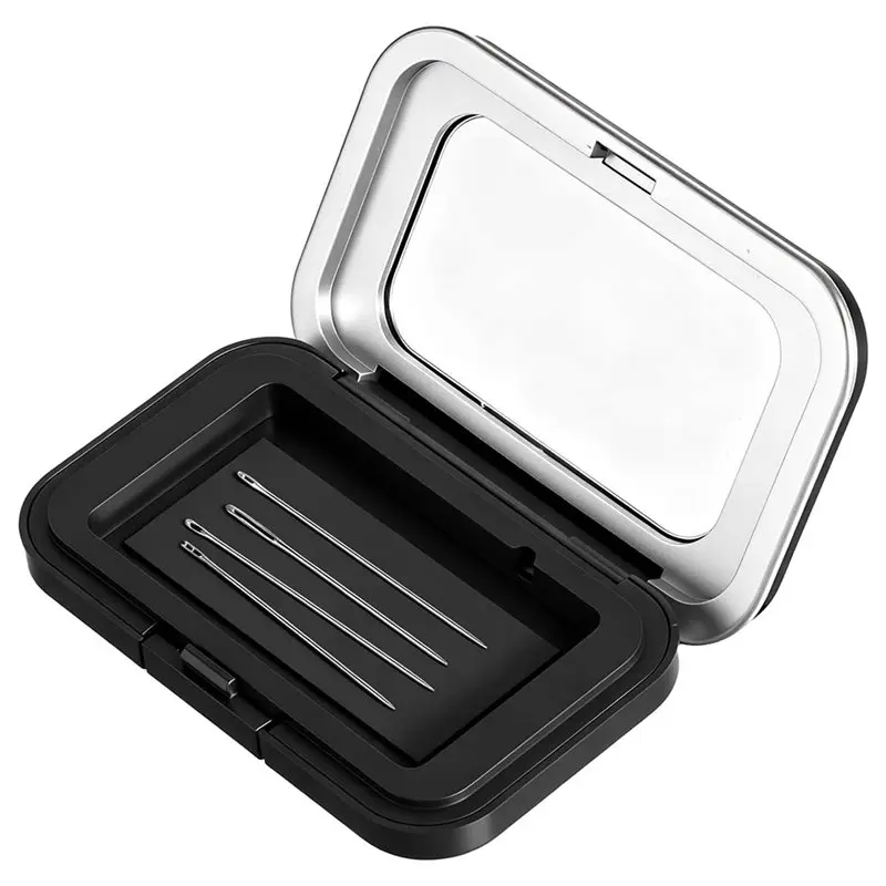 ~Latest Model Magnetic Needle Holder Case Transparent Lid For Sewing And Crafting Storage Case