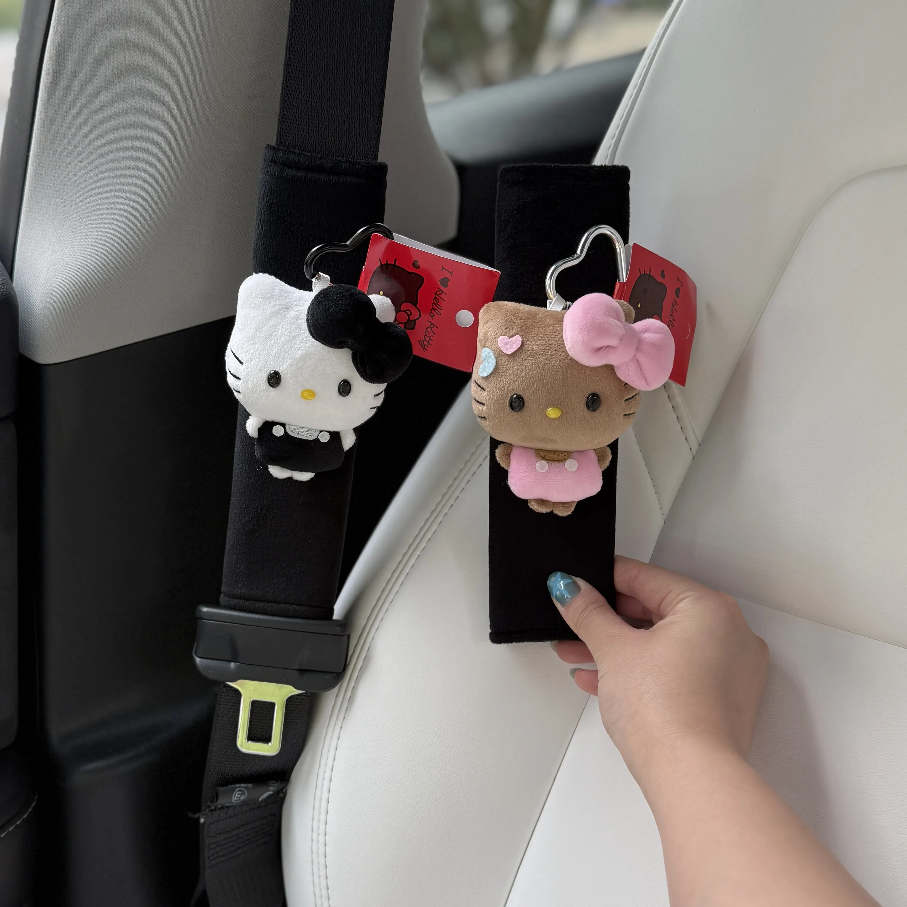 

Hello Kitty Car Safety Belt Cover Adjustable Seat Belt Cover Shoulder Strap Covers Car Shoulder Protector Pad Auto Accessories