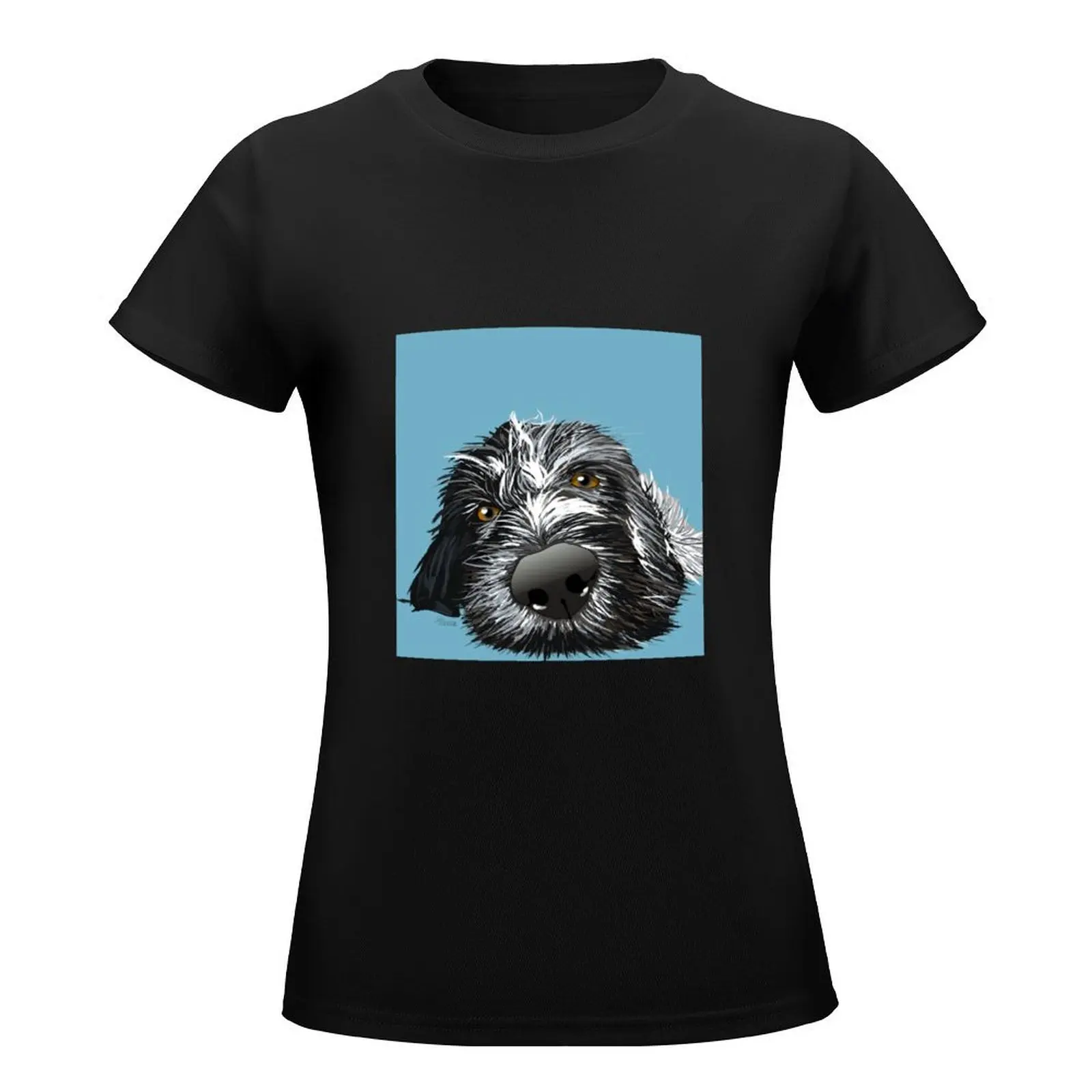 German Wirehaired Pointer T-Shirt summer tops tees shirts graphic tees Aesthetic clothing workout shirts for Women loose fit