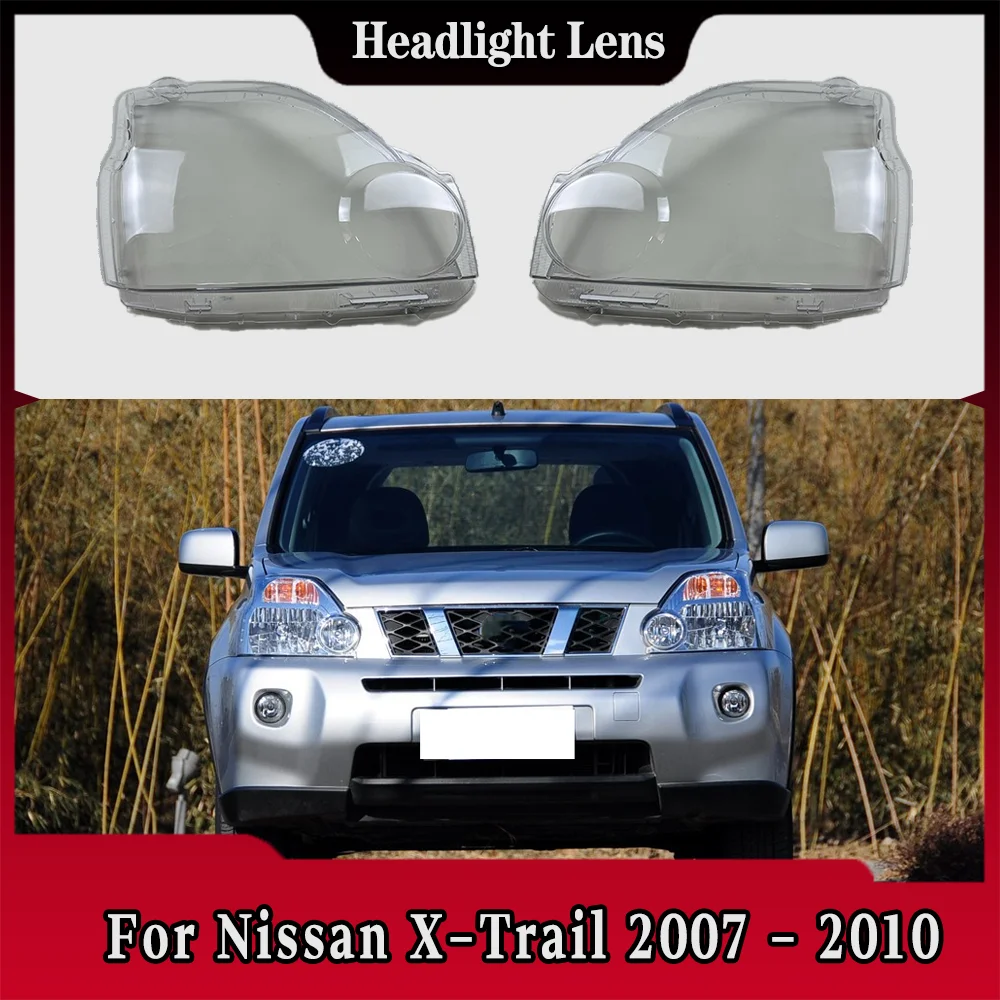 

For Nissan X-Trail 2007 2008 2009 2010 Front Headlamp Cover Headlight Shell Lampshade Plexiglass Replace Original Lens