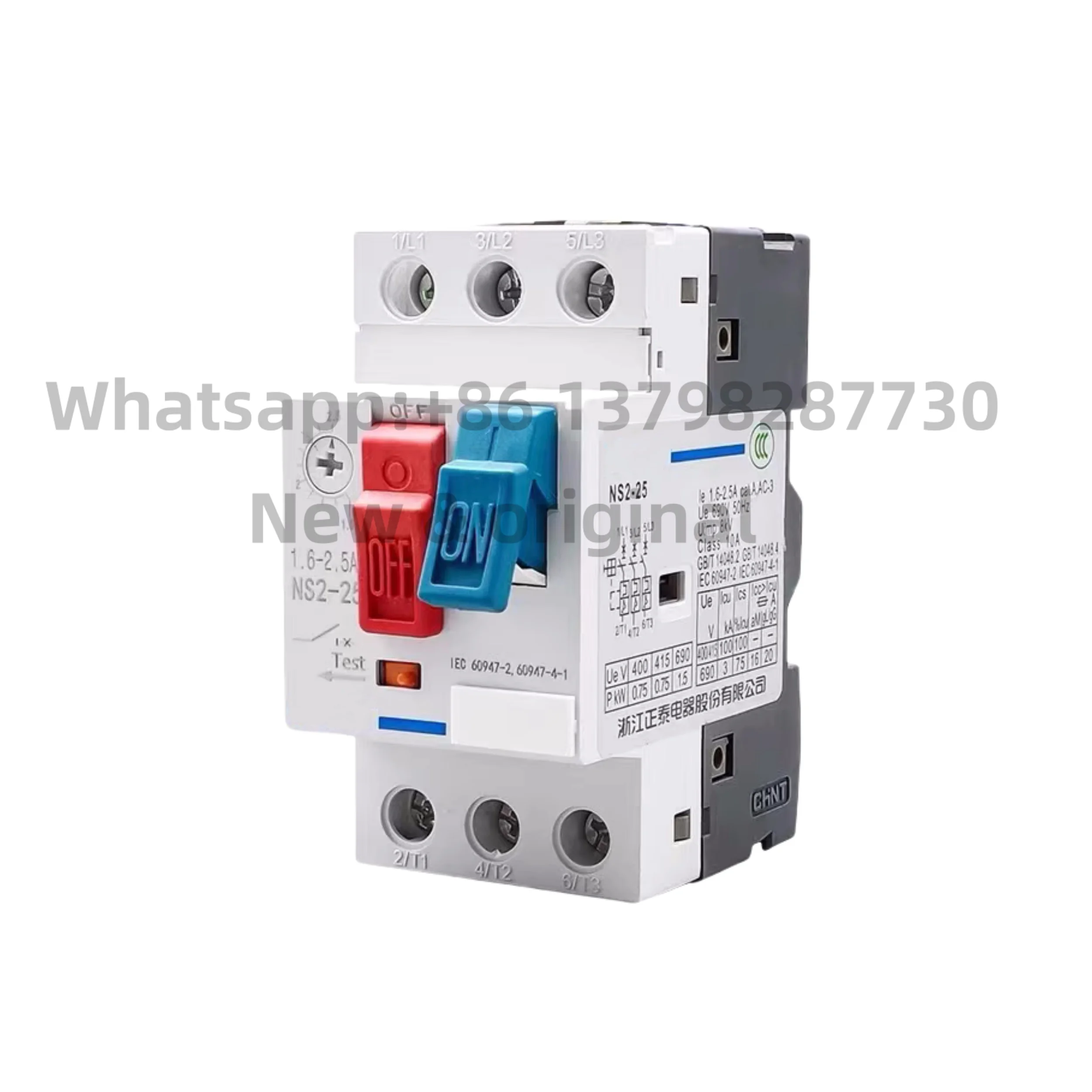 New original AC motor starter NS2-25 motor overload short-circuit protection circuit breaker 4A 63A 10A