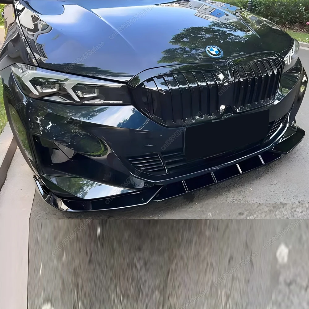 

Для BMW i3 2022 2023 2024: Накладка на передний бампер, сплиттер, диффузор, спойлер, глянцевый черный обвес, тюнинг в стиле MP