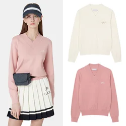 Trendy New Women Knit Charming Exquisite Outdoor Golf Sweater South korea Fashion Luxury Pullover