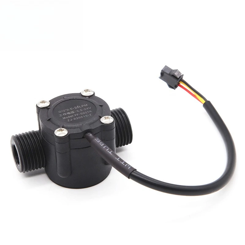 

5Pcs water flow sensor 4 points water heater dishwasher hall flow meter custom S201A water flow sensor switch