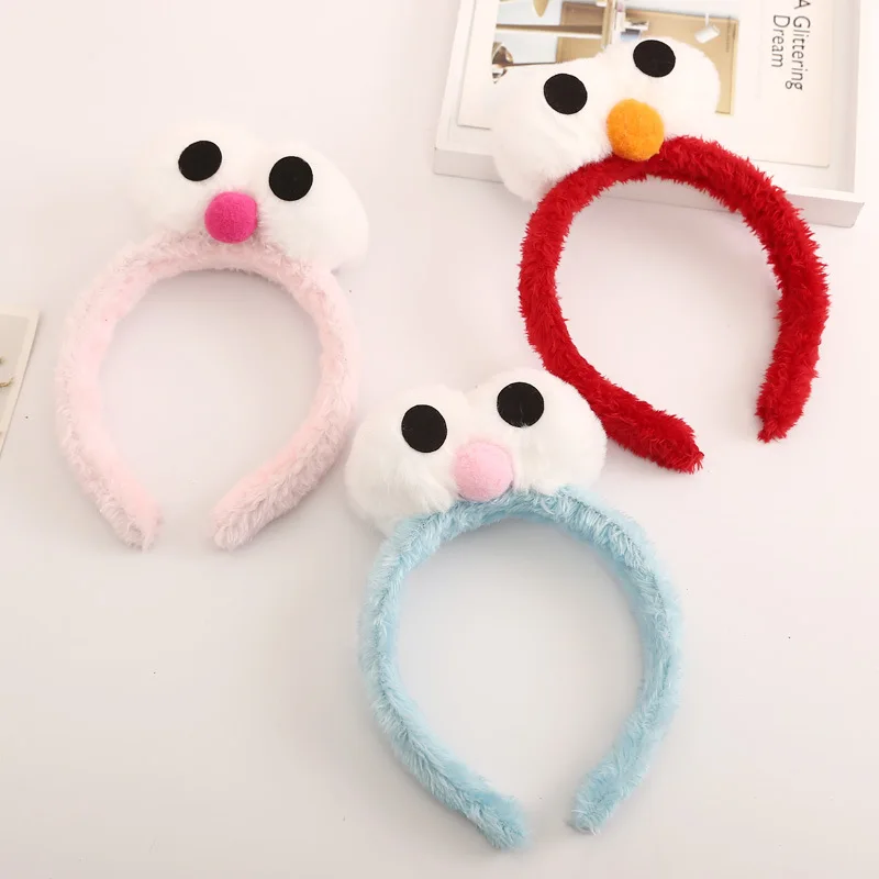 10pcs/lot Lovely Elmo Plush Kids Grown-up Princess Headdress Headband Hairband Birthday Festival Party Costume Favor