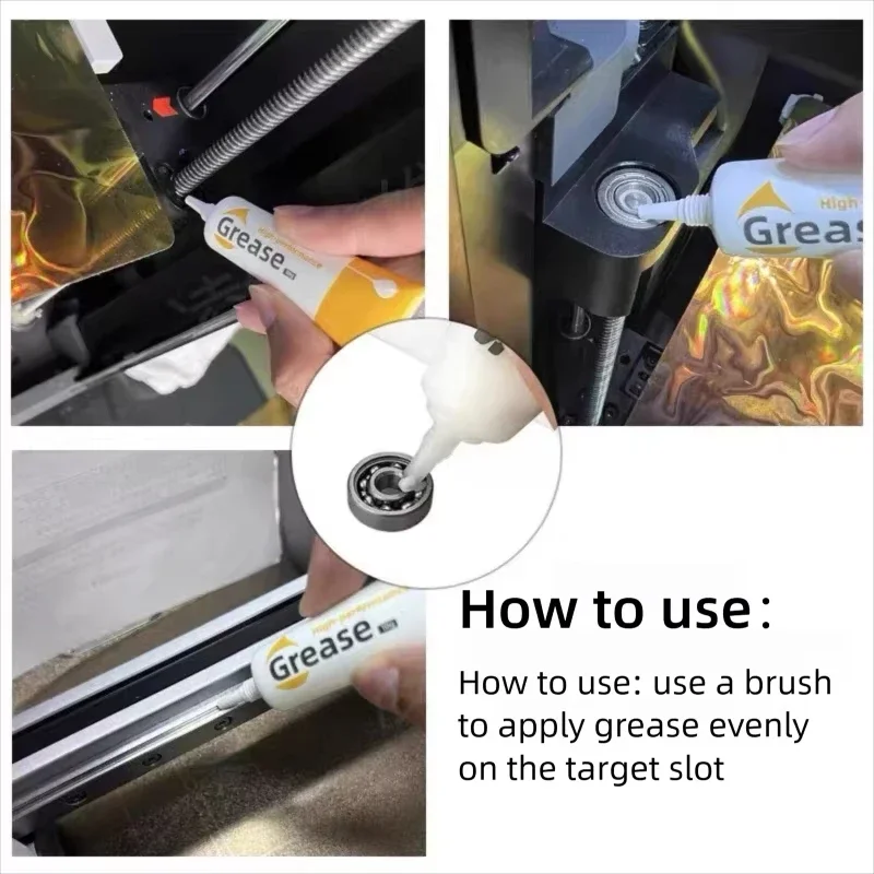 3D Printer Grease High Temperature Lubricant Extruder Gear Bearing Pulley Grease For Creality Bambulab Mechanical Printer Mainte