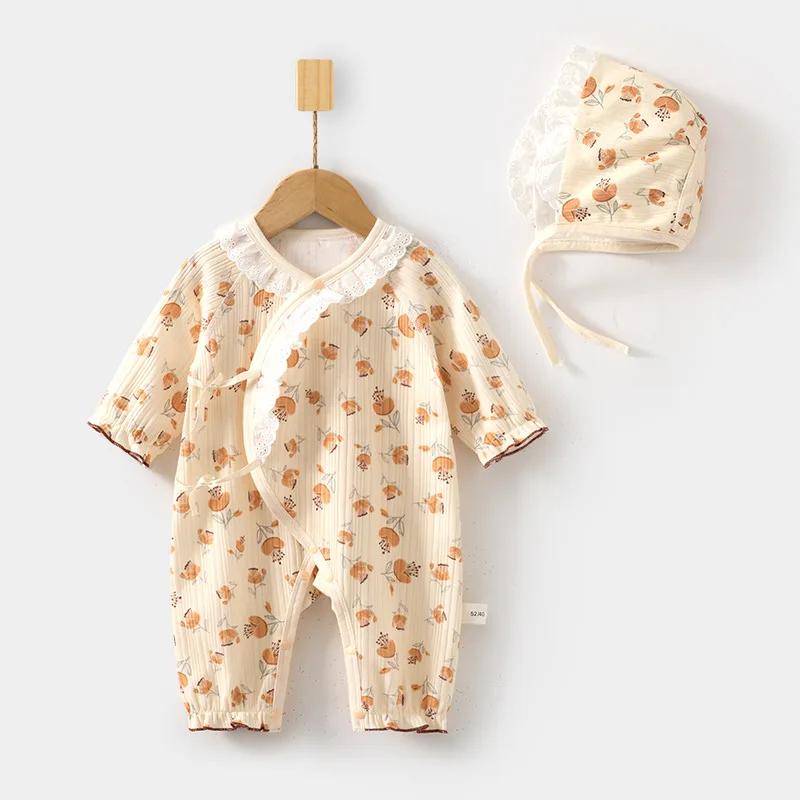 macacao-para-recem-nascidos-com-chapeu-macacao-de-algodao-puro-para-primavera-e-outono