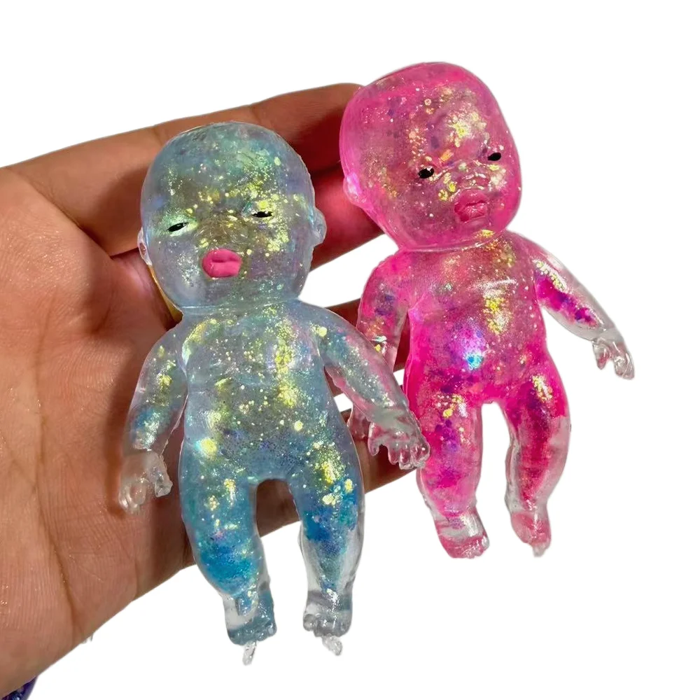 Squishy Maltose Sugar Baby Squeeze Toy Kawaii Baby Stretchable Slow Rising Fidget Toy for Adults Stress Anxiety Relief Gifts