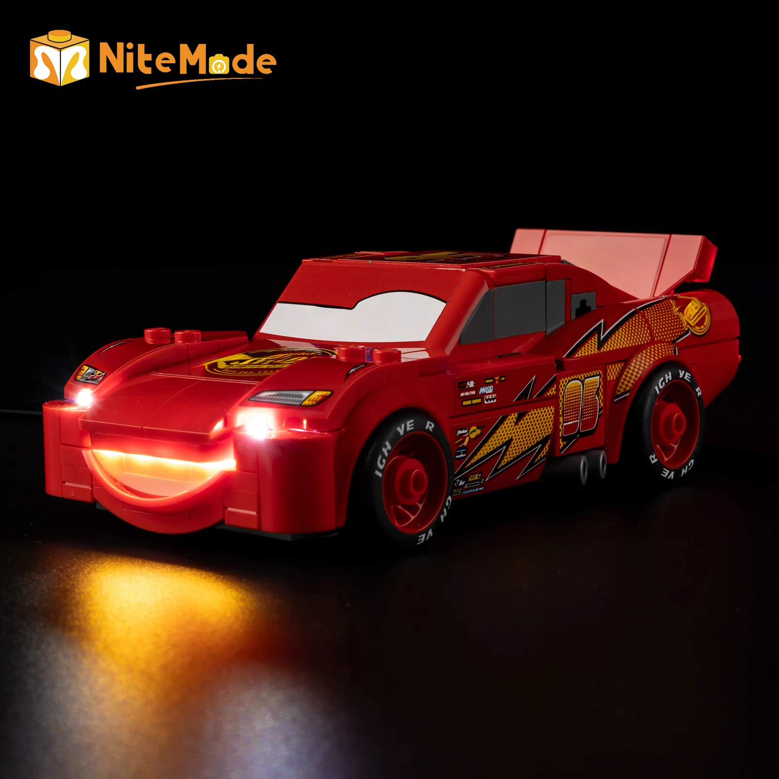 Led Light Set Suitable for LEGO Lightning McQueen 77255 Building Blocks