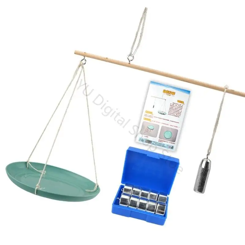 96BA Science Lesson Balance Apparatus With Tray and Weights for Teachers