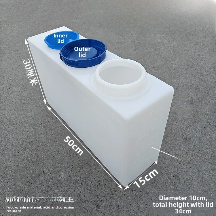 

Durable Food Grade Thickened Plastic Square Water Bucket with Scale Storage Tank Moulded PE Grey Water Tank for Caravans