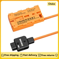 ZGCINE DT-NPF D-Tap a NPF Cable trenzado de batería simulada Acoplador de CC Accesorio para monitores/luz de vídeo LED/Recuptor transmisor