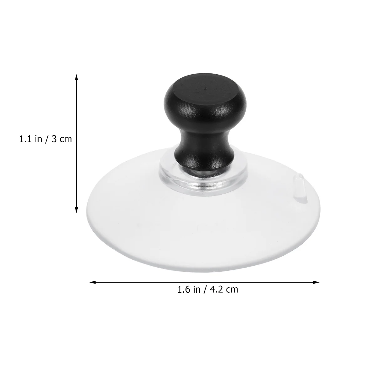 

2pcs 4.2Mm Phone Screen Disassemble Tool Aluminum Sucker Black Suction Cup Lifter For Glass Ceramic Screens Repair Kit Opening