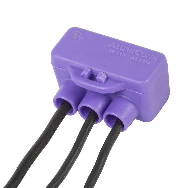 Conector de cable de aluminio 95135, 100 pk, Morado, conteo