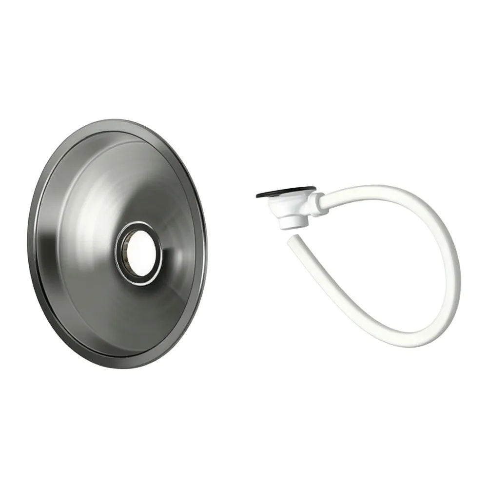10.43 Inch Round Stainless Steel Sink 50mm Drain For Camper Car Boat Yacht For Rv Space Saving Round For Rv Sink
