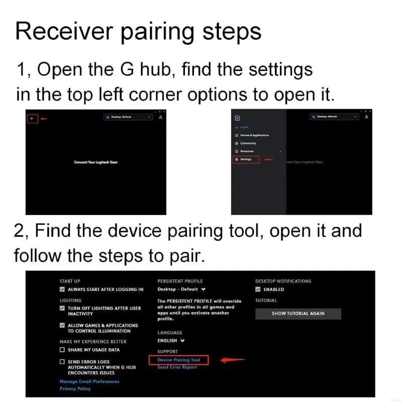 Zuverlässiger Mausadapter für G502 X / G502 X PluslightSpeed stabile Konnektivität