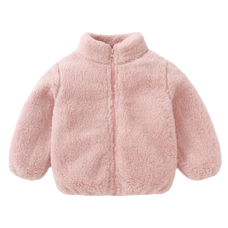 Clothing coat Coral velvet winter season warm jacket boys girls 0-6 years old Beibei 2024 New paragraph fashionable children\'s c