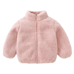 Clothing coat Coral velvet winter season warm jacket boys girls 0-6 years old Beibei 2024 New paragraph fashionable children's c