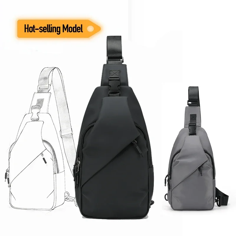 Men’s Chest Bag Waterproof Brand Crossbody Bags Fancy High-quality Sling Pack Fashion Single Shoulder Pack Male Backpack Travel
