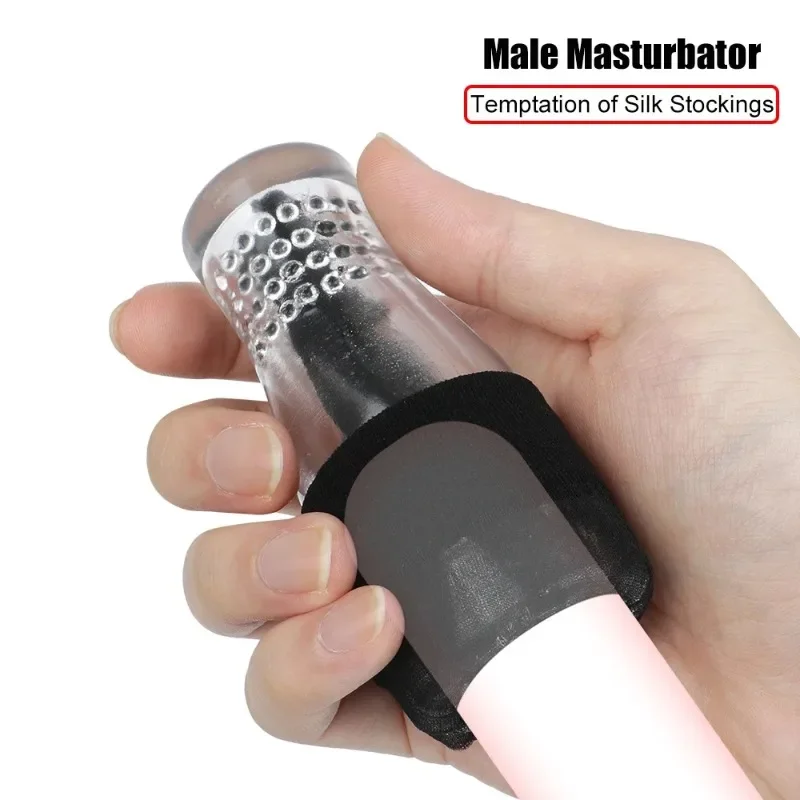 88mm Transparent Male Masturbator Artificial Pussy Vaginal for Men 18 Glans Sucking Penis Pump Spikes Exerciser Sex Toys Erotic