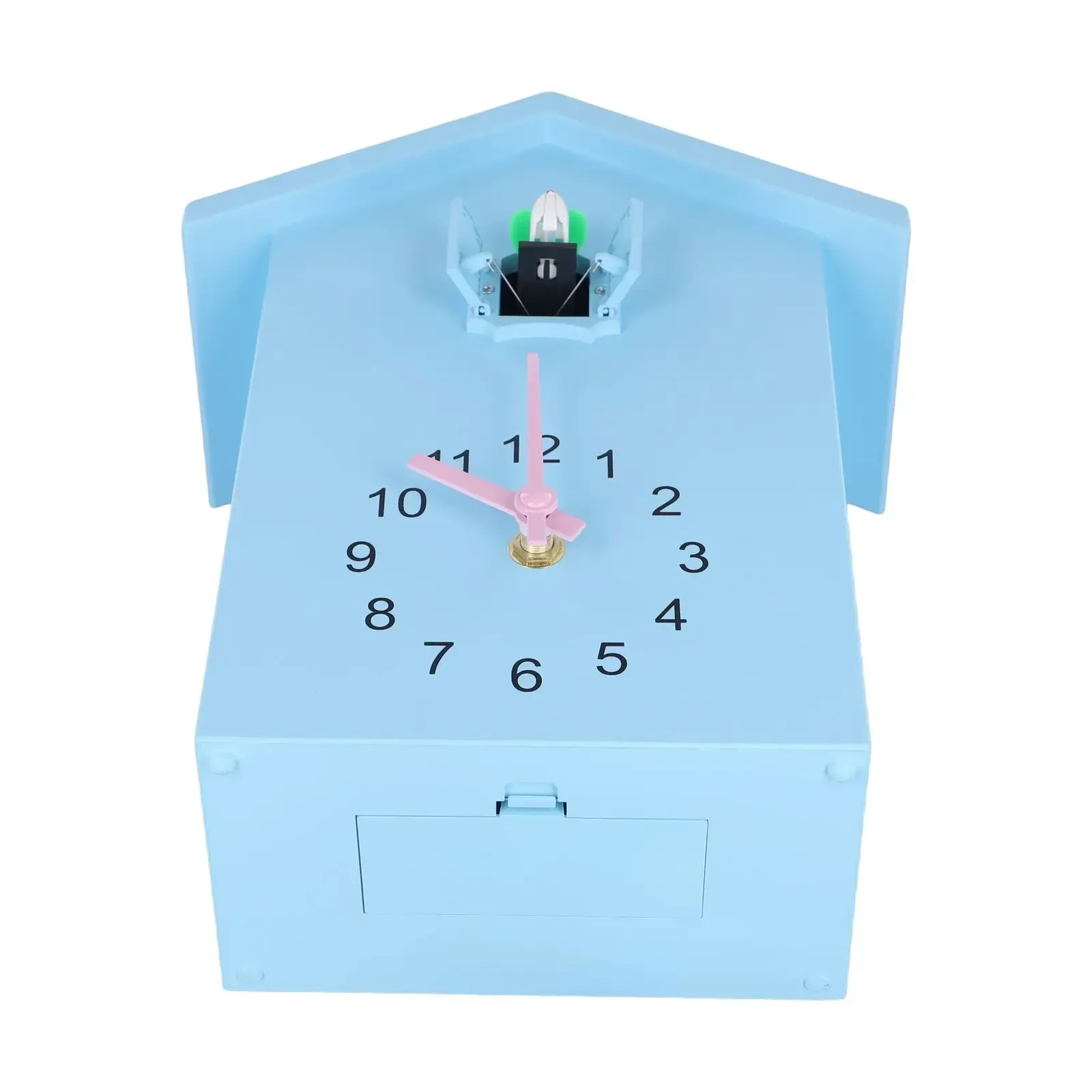 Reloj para cocinas, sala de estar, oficinas, pared artística con batería, dormitorios, casa de pájaros, decoración de reloj de cuco, 1 ud.