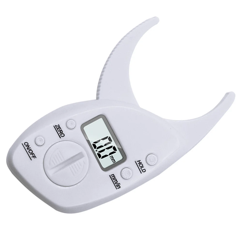 Body Fat Caliper, Portable Digital LCD Fat Tester Skin Fold Test Analyzer, Athletic Men Measuring Caliper for Digital Body