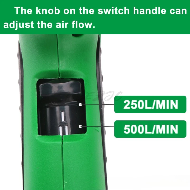 مسدس خبز فيلم السيارة 2000 وات عالي الطاقة صغير متعدد الوظائف مجموعة مسدس هواء ساخن