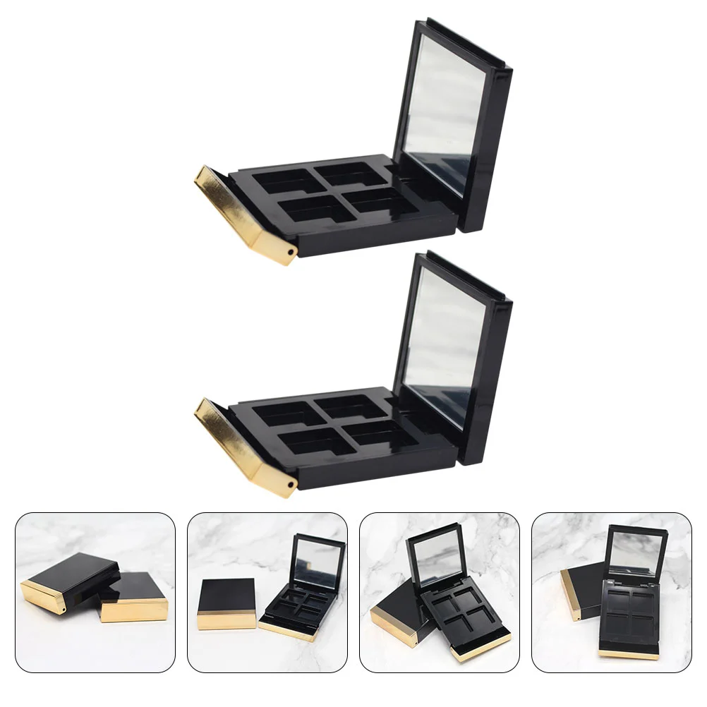

Clear Case Eye Shadow Box Highlighter Waterproof Eye Make Up Pallet Palette Empty Container Travel