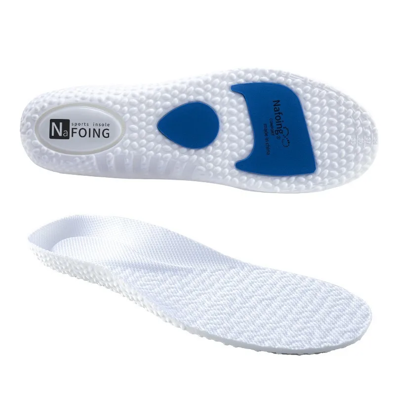EVA Silicone Memory Foam Insoles for Men Women Shock Absorption Deodorant Breathable Cushions Running Feet Orthopedic Shoes Pads