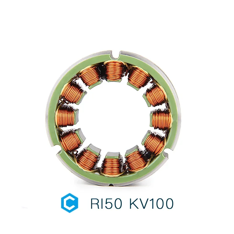 SkyDElT-MOTOR RI50 KV100 Dense Winding Frameless Stator Kit 12S Rated For Wearable Robotics & Dexterous Manipulator Integration