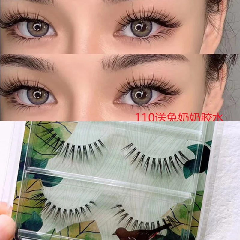 

New 5 Hyaline Peduncle Mink Eyelashes Natural Long False Eyelash Extension Handmade Volume 3d Lashes Makeup Tool