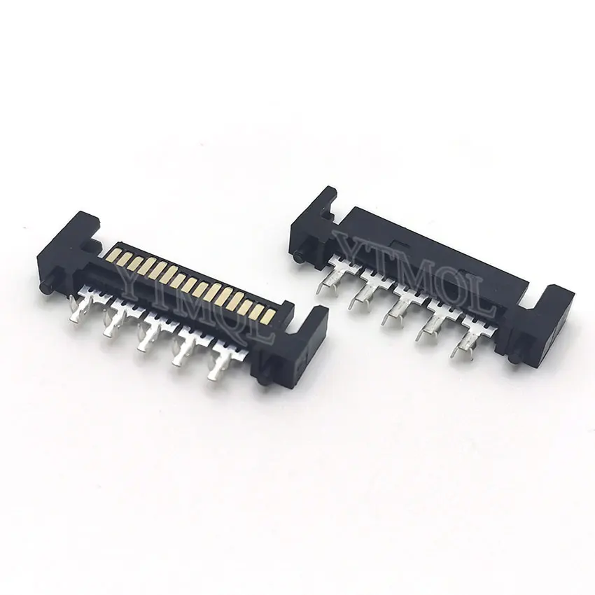 10pcs 15pin 15p SATA Male Soldering Plug Socket Jack Connector Donnector PC Computer MOD DIY